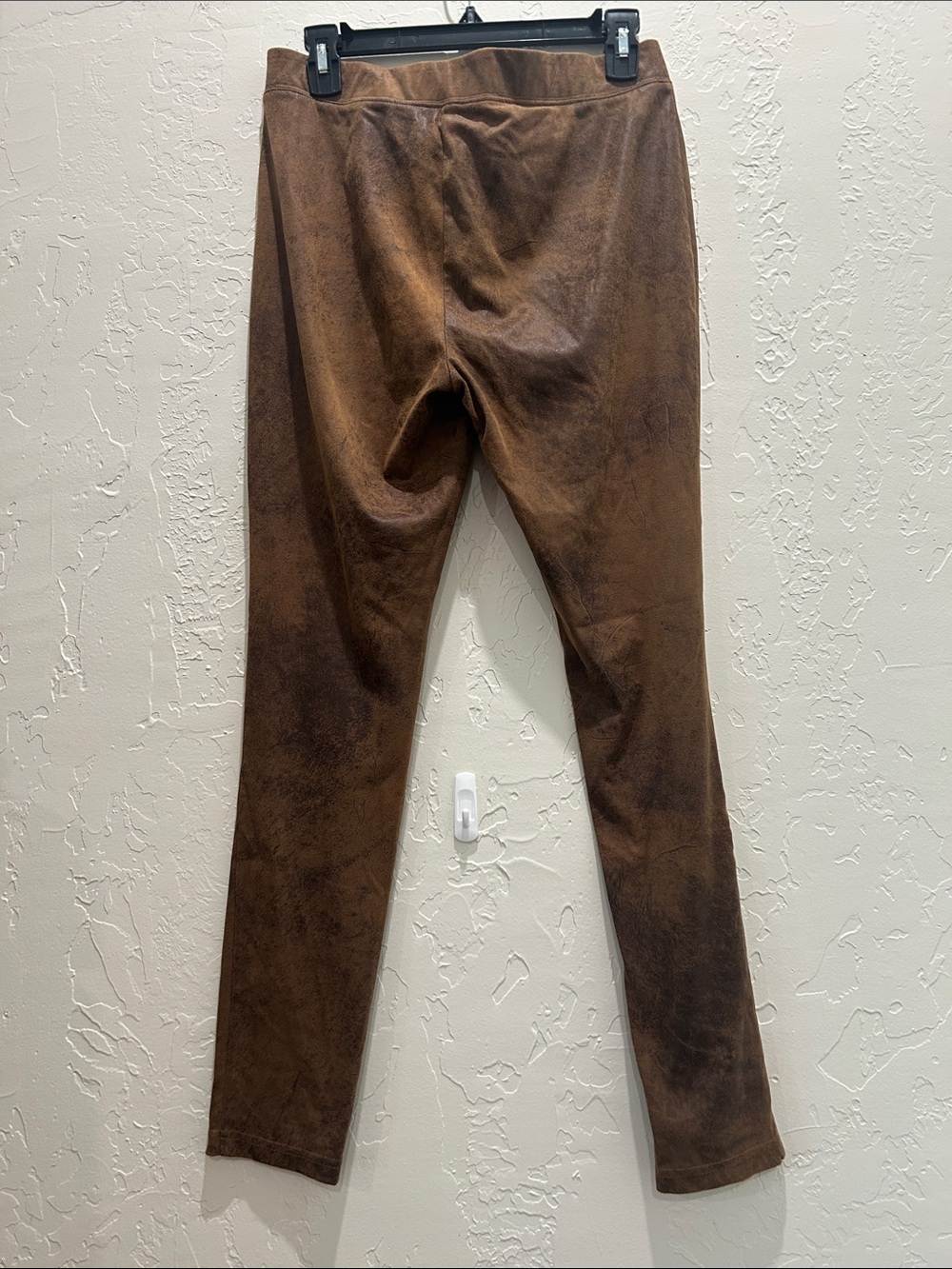Brown Faux Suede Women’s Slim Fit Pants - Picture 6 of 6